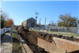 Construction on Erie Street for the Brown Street Sewer Project