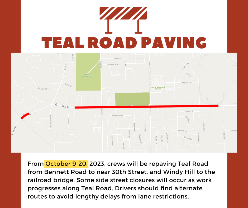 Teal Road Oct 2023