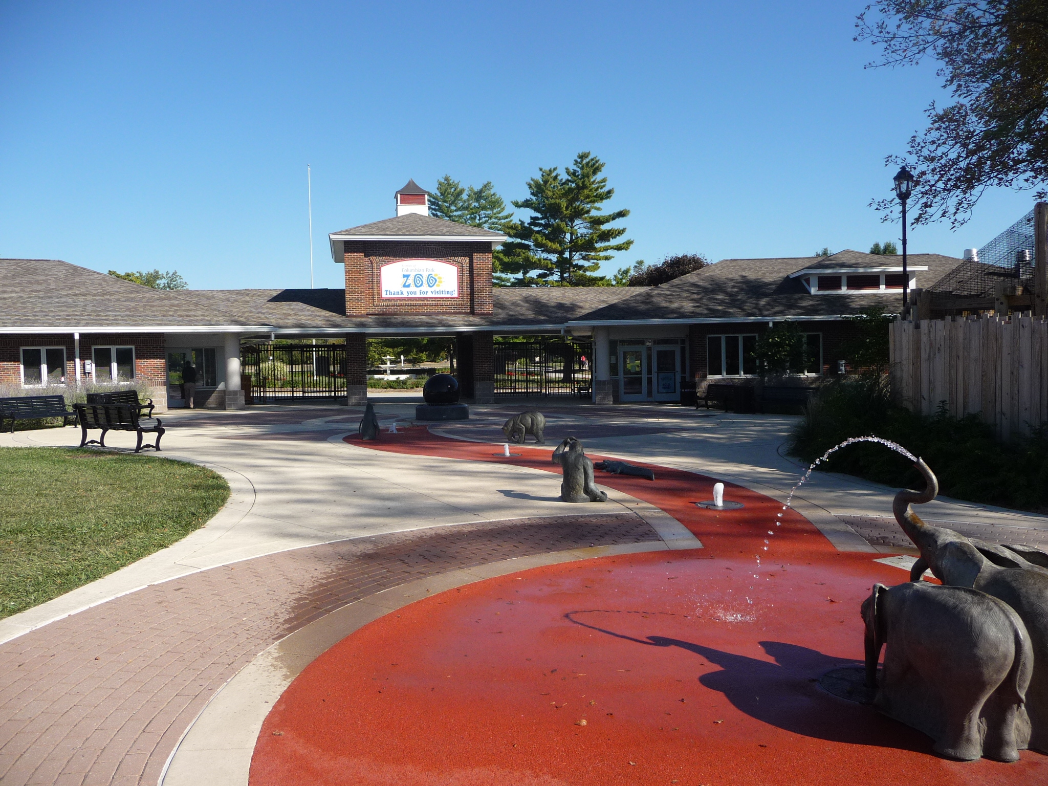 View of Front entryway plaza area